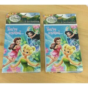 Hallmark Tinkerbell Disney Fairies Party Invitations with Envelopes 16 Count